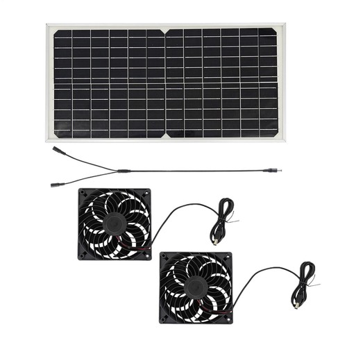 Solar powered fan - fan,, dual