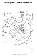 Land Rover Genuine Strap Fuel Tank For Defender 1987-2006 2007-Onwards WFS100530