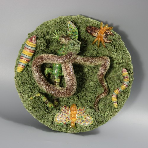 Cunha palissy majolica snake - palissy,