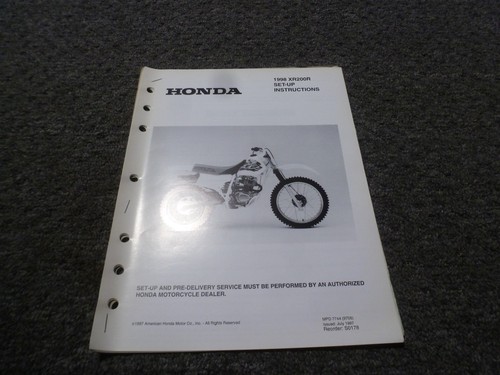 1998 honda xr200r dirt bike - xr200r,