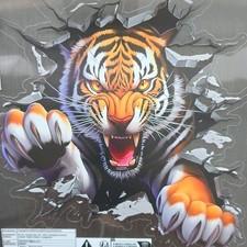 3D TIGER LARGE CAR Vinyl Decal Sticker Motorcycle Body Window Door Waterproof