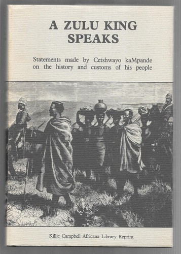 Zulu king speaks - a, speaks--by