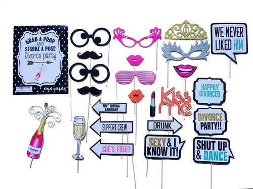 Divorce party photo booth - party,