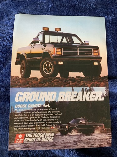 1989 dodge dakota 4x4 - dakota, pickup