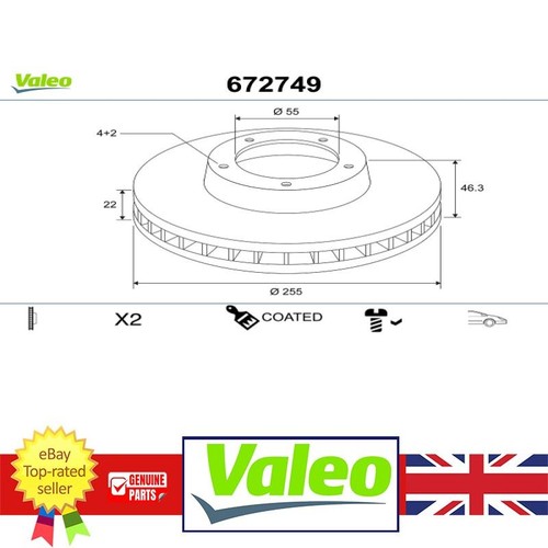 Front brake disc for - brake,