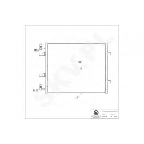 Condenser aircon for vauxhall - condenser,