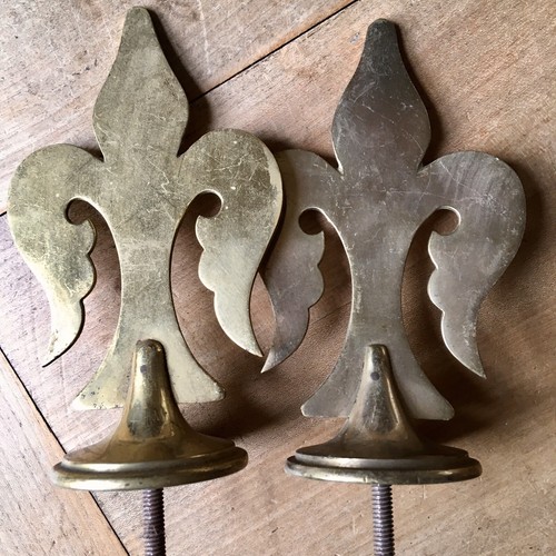 Victorian brass curtain - curtain, pole