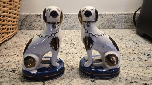Antique staffordshire dogs - antique,