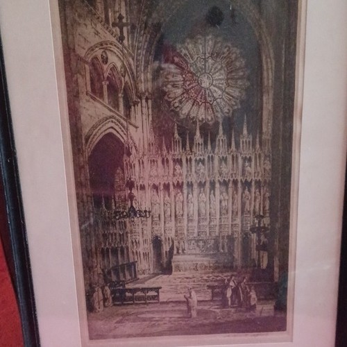 Framed cathedral church - framed,