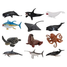 12 Pcs Marine Life Model Child
