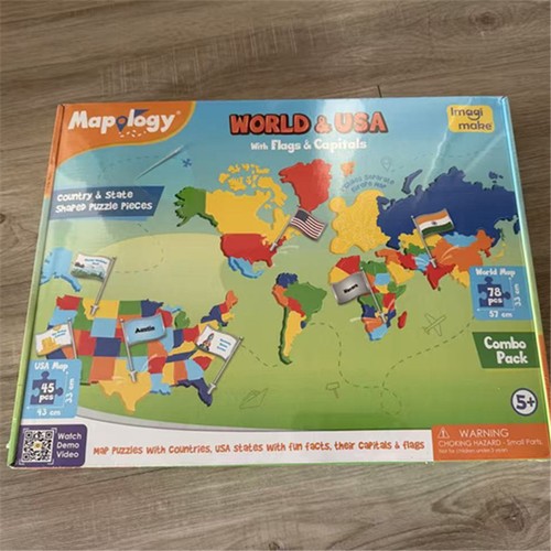 World usa map puzzle - &,