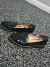 Womens Lipsy Patent Loafers Shoes Size 4