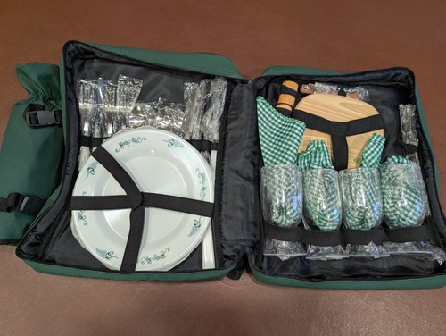 Picnic backpack set - backpack, 4