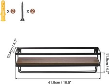 sourcing map Rustic Wood Wall