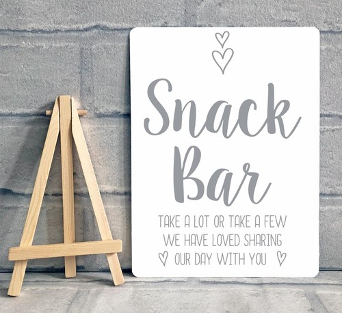 Snack bar metal sign for - bar,