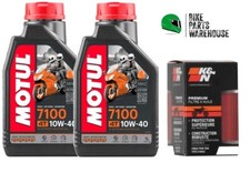 MOTUL 7100 10W40 K&N Oil & Filter Kit For Yamaha YFM 700 R RAPTOR 2006-2020