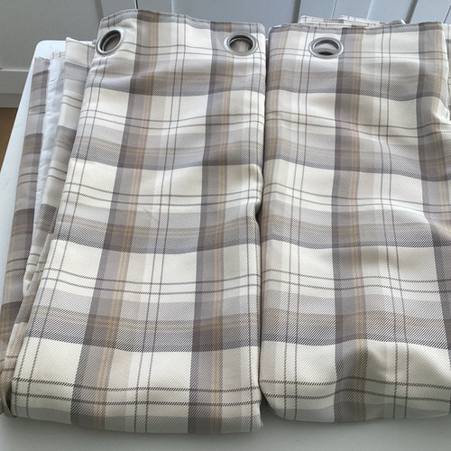 Dunelm highland check eyelet - dunelm,