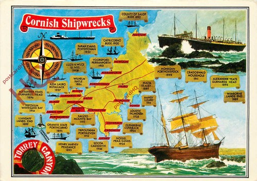 Picture postcard cornish - picture, postcard-