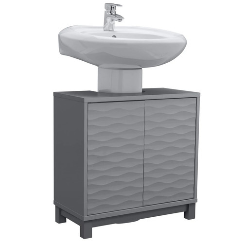 Bathroom under sink unit grey - under,