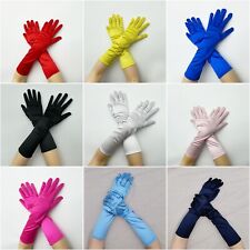 Womens Gloves Long Elegant Ladies Finger Fancy Party Dress Evening Wedding UK