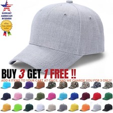 Baseball Cap Adjustable Plain