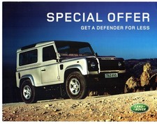 Land Rover Defender 90 Station Wagon Offer 2006 UK Market Single Sheet Brochure 