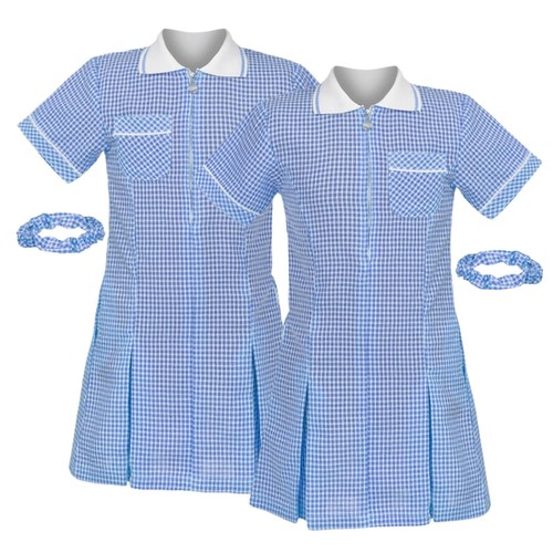 Girls gingham school dress - girls,