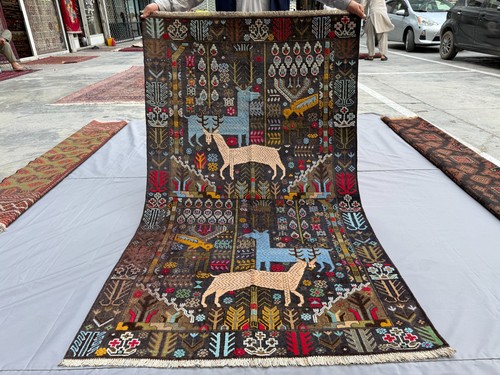 Antique afghan animal - antique,