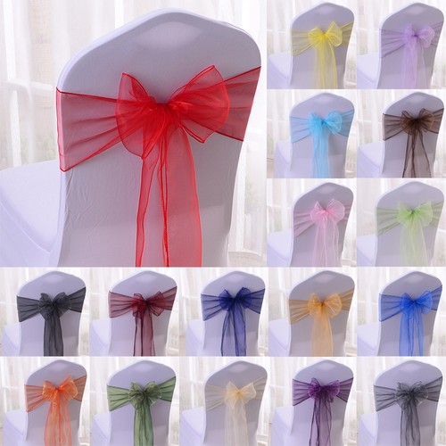 100pcs organza sashes - up,