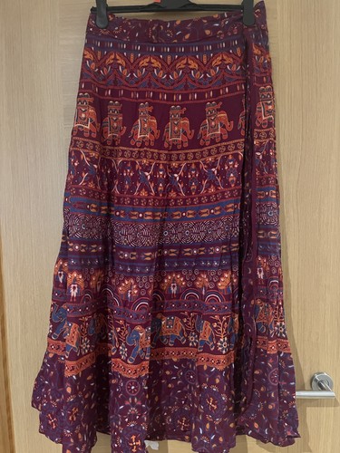 Long cotton skirt maxi - skirt,