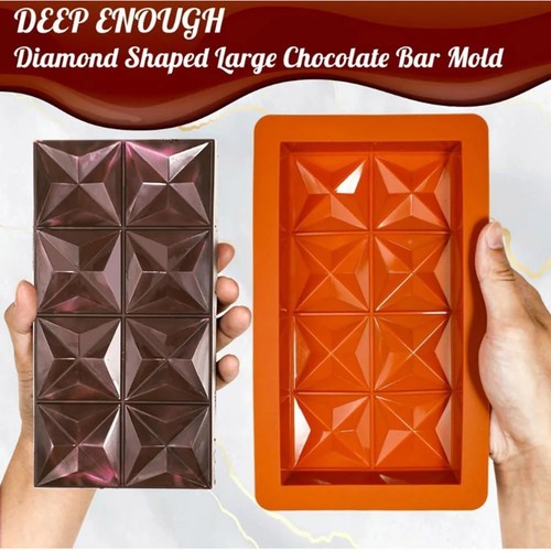 Silicone deep chocolate bar - chocolate,