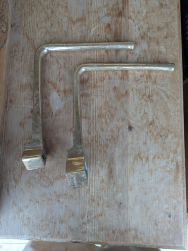 Pair brass windlass canal - pair,