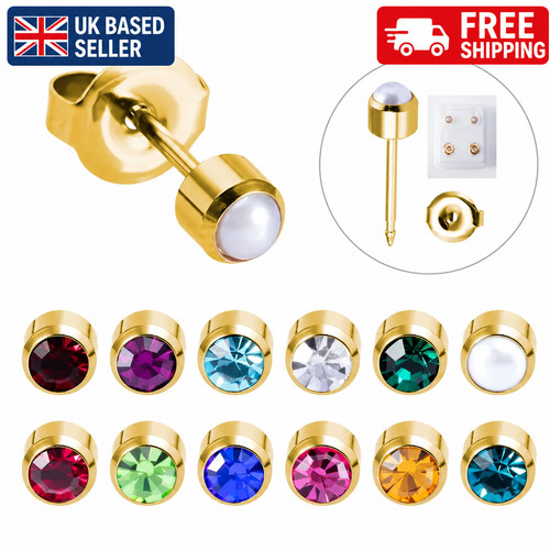 Gem earrings ear studs stud - gem,