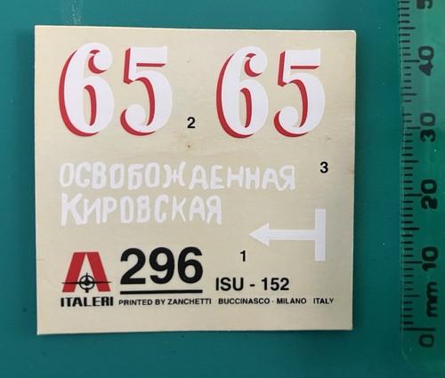Italeri decals isu - italeri, 1/35