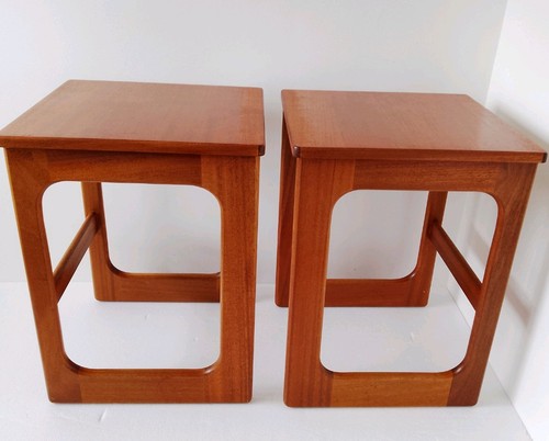 Vintage teak wood bedside - teak,