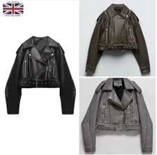 Ladies Vintage Black Leather