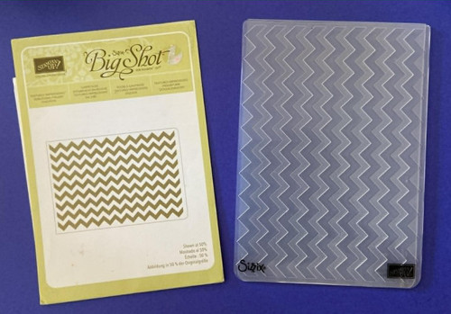 Stampin big shot chevron - up,