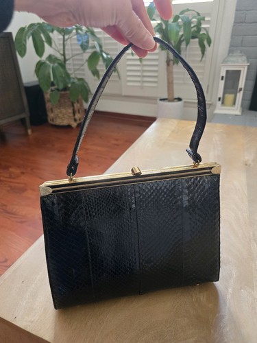 Vintage 1960s genuine - genuine, black
