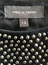 Pied A Terre Designer RRP£89 black Dress Size 12