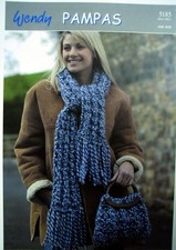 Ladies Scarf & Bag, Pampas