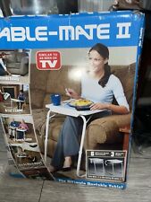 Portable Folding Table Mate TV Dinner Laptop Tray Adjustable Home Office Bedroom