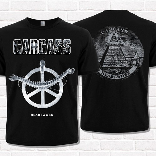 Carcass heartwork t - carcass, t-shirt
