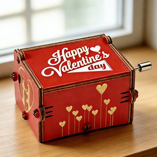 Hand cranked music box elegant - hand,