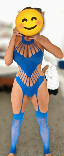 Women blue mesh - blue,