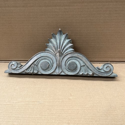 Vintage brass pediment - brass,