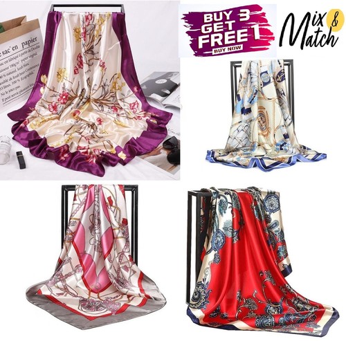 New large women square satin - new,