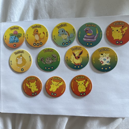X12 pokémon pogs milkcap - x12,