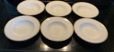 SIX  Rimmed Royal Doulton Gold