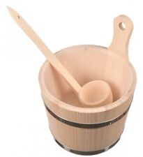 Large Wooden Sauna Bucket 5L