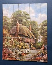 Antique Jigsaw Puzzle English Cottage Garden 40 Piece, Oblong Numbered Pieces